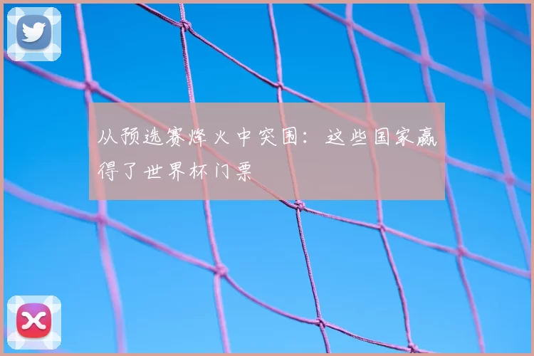 从预选赛烽火中突围：这些国家赢得了世界杯门票